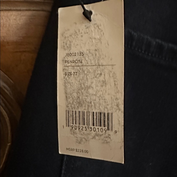 NEW J Brand Lillie High Rise Crop Dark Blue Skinny Stretch Button Fly Jeans 32 - Picture 8 of 16